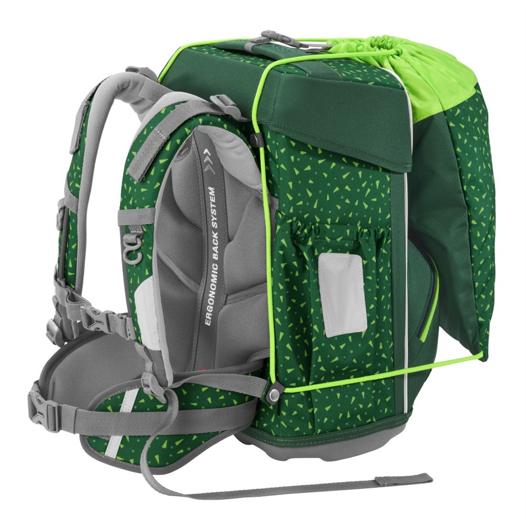 Školní aktovka Step by Step BASIS, Green Graphics - 4 dílný set, AGR certifikát (obrázek 12)