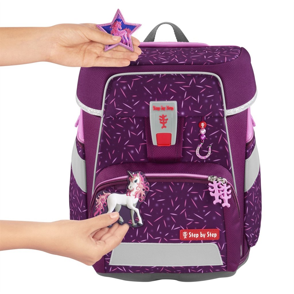 Školní aktovka Step by Step SPACE, Pretty Unicorn - 5 dílný set, AGR certifikát (obrázek 9)