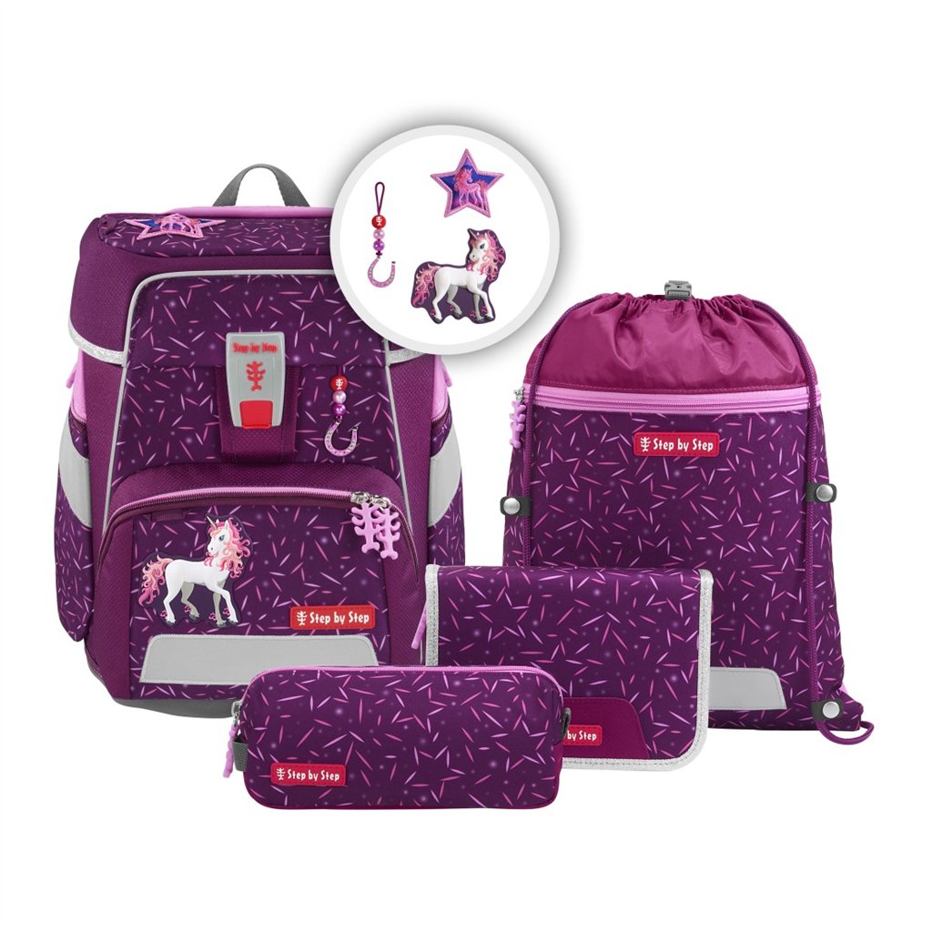 Školní aktovka Step by Step SPACE, Pretty Unicorn - 5 dílný set, AGR certifikát (obrázek 20)