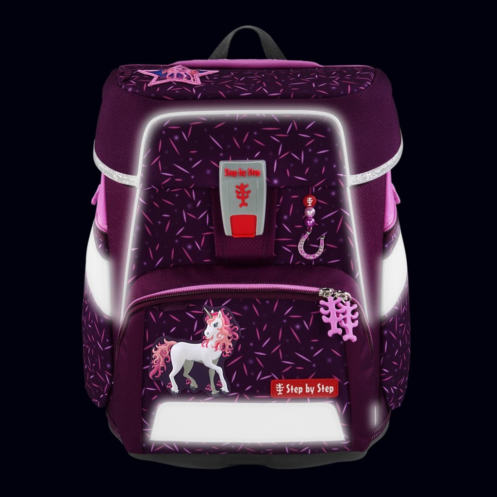 Školní aktovka Step by Step SPACE, Pretty Unicorn - 5 dílný set, AGR certifikát (obrázek 24)