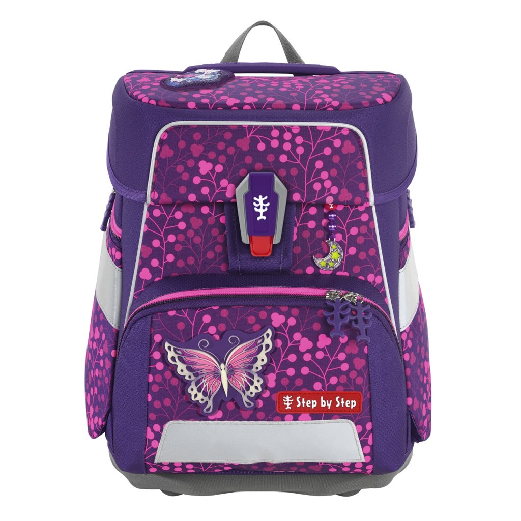 Školní aktovka Step by Step SPACE SHINE, Butterfly Night Ina - 5 dílný set, AGR certifikát (obrázek 12)