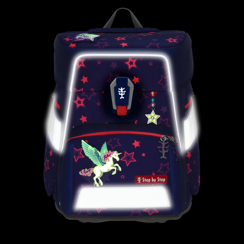 Školní aktovka Step by Step SPACE SHINE, Pegasus Night Nuala - 5 dílný set, AGR certifikát (obrázek 18)