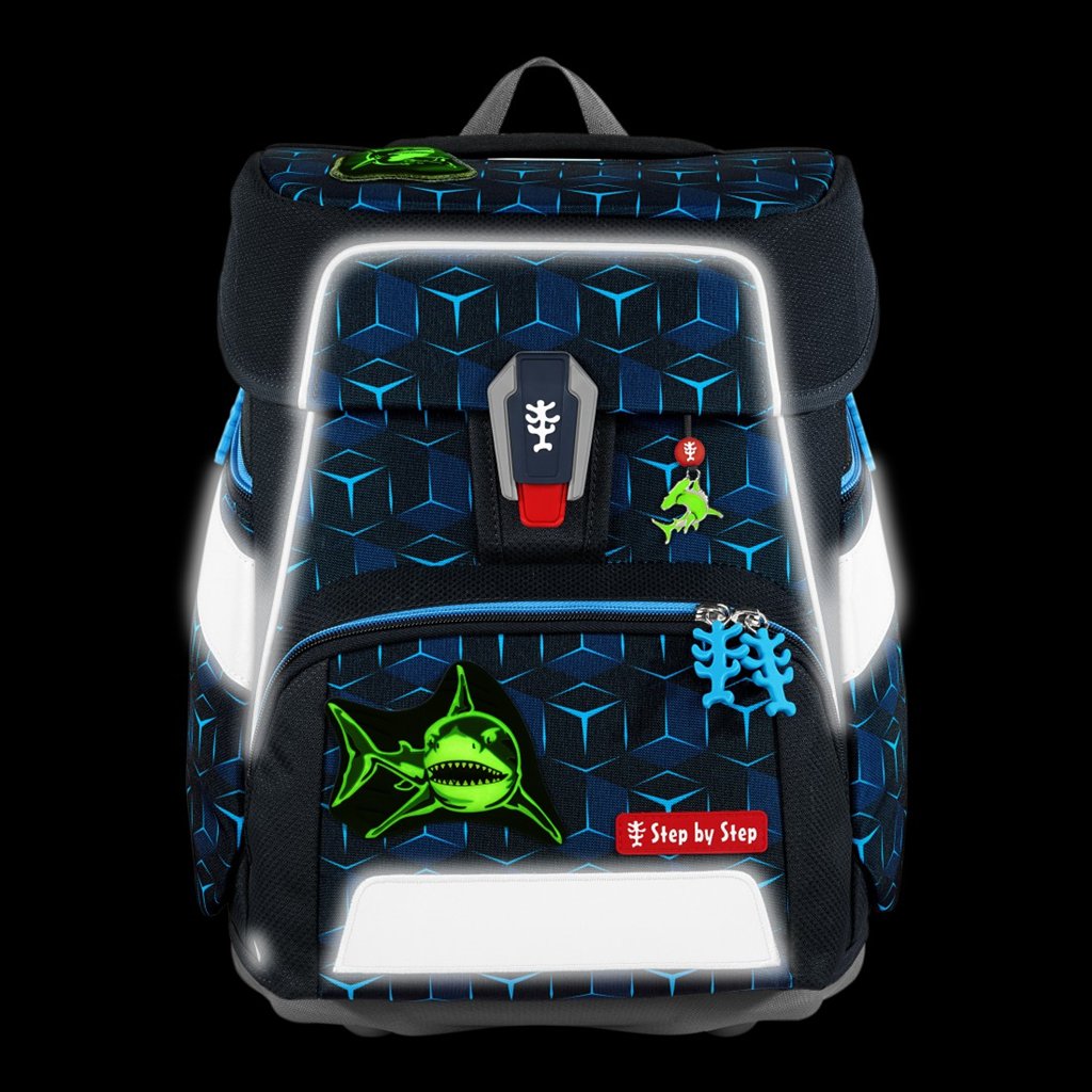 Školní aktovka Step by Step SPACE SHINE, Shark Dexter - 5 dílný set, AGR certifikát (obrázek 28)