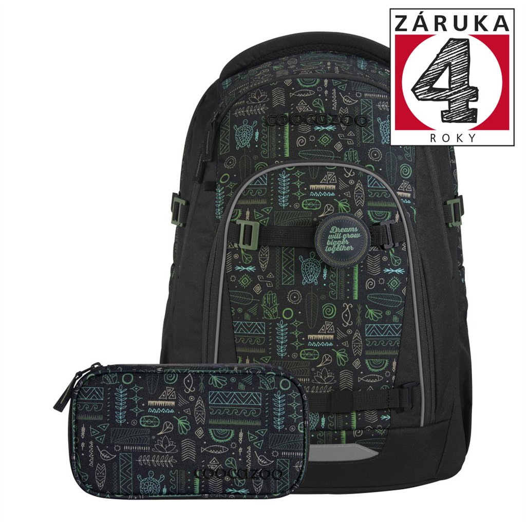 Levně Školní batoh coocazoo MATE, Humedica, Free Spirit - 3 dílný set, AGR certifikát