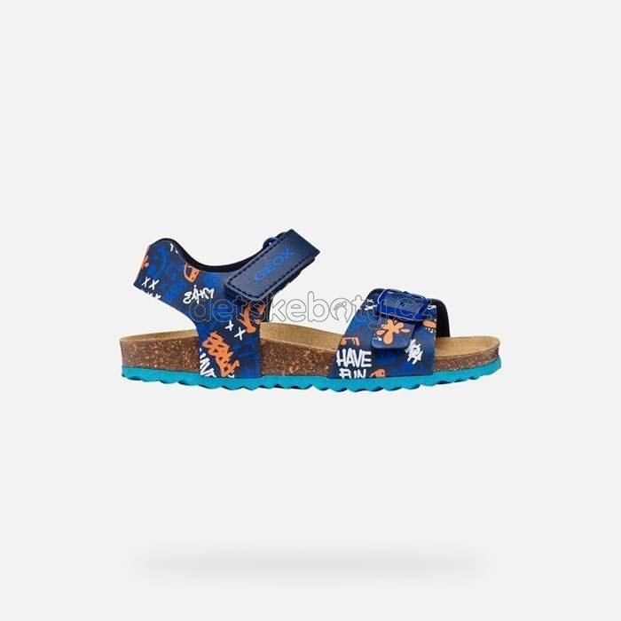Levně Dětské sandály Geox J028LB 06A54 C0693