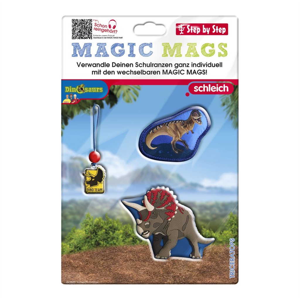 Doplňková sada obrázků MAGIC MAGS schleich, Dinosaurs, Triceratops (obrázek 8)