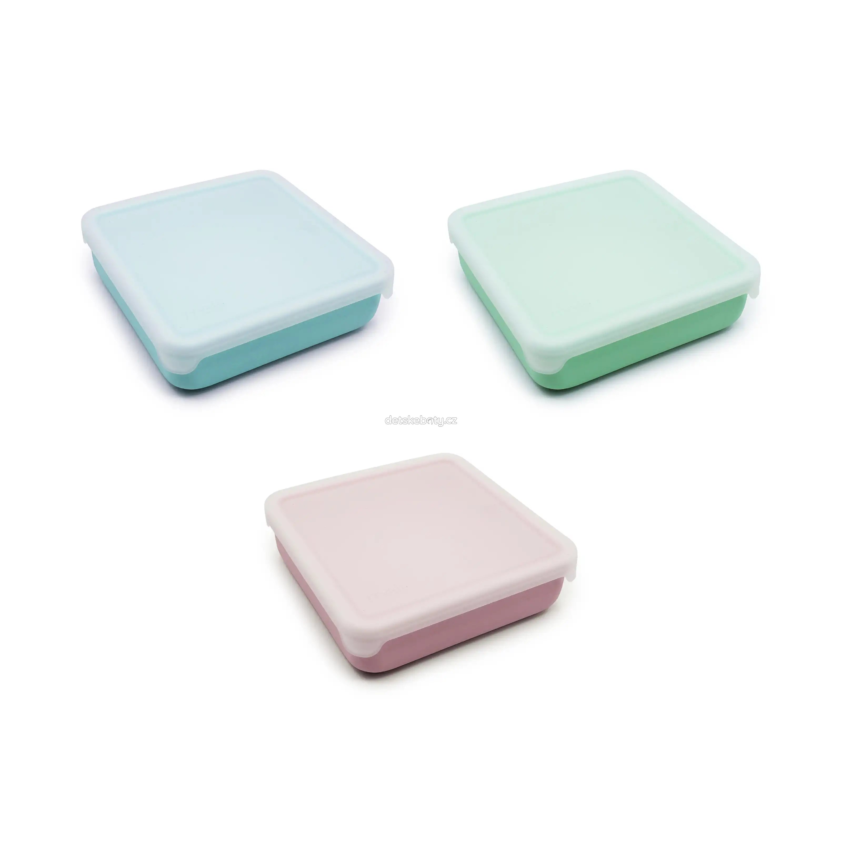 Silikonová krabička na sendvič 790 ml - mátová (obrázek 4)