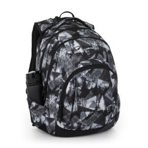 Bagmaster LINCOLN 26 A studentský batoh – černo-bílý (obrázek 5)