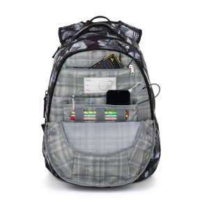 Bagmaster LINCOLN 26 A studentský batoh – černo-bílý (obrázek 8)