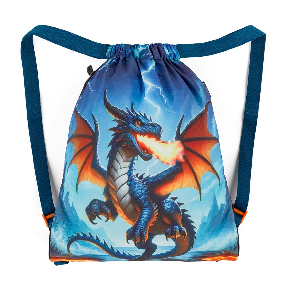 Bagmaster SÁČEK LUMI 26 D školní na přezůvky / tělocvik – drak