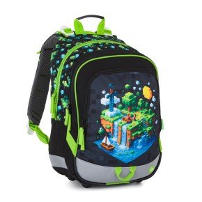 Bagmaster ALFA 26 B malý školní set pro prvňáčky – kostičkový svět