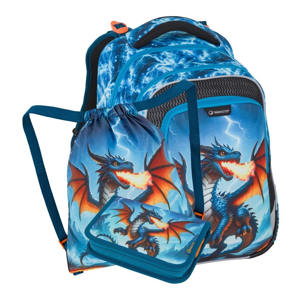 Bagmaster LUMI 26 D malý školní set pro prvňáčky – drak