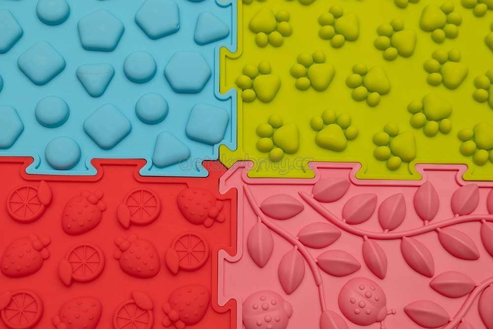 Sada 8 silikonových senzorických podložek Ortopedek