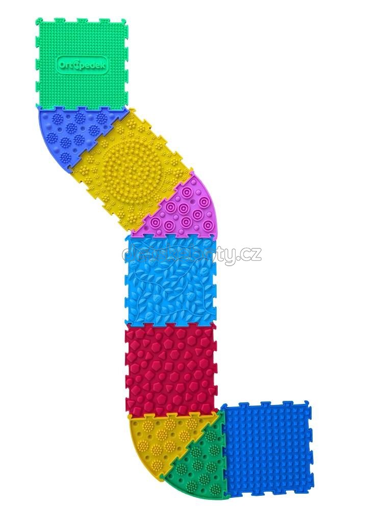 Sada 9 silikonových senzorických podložek Ortopedek s Pop-It efektem