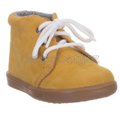 Levně Dětské celoroční boty Boots4U T 025 žlutá