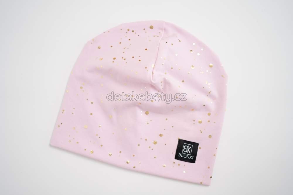 Tenká čepice Blonki č.251 Zlatý puntík Velikost: 51-54