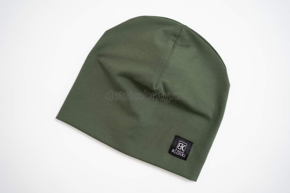 Tenká čepice Blonki Khaki Velikost: 45-47
