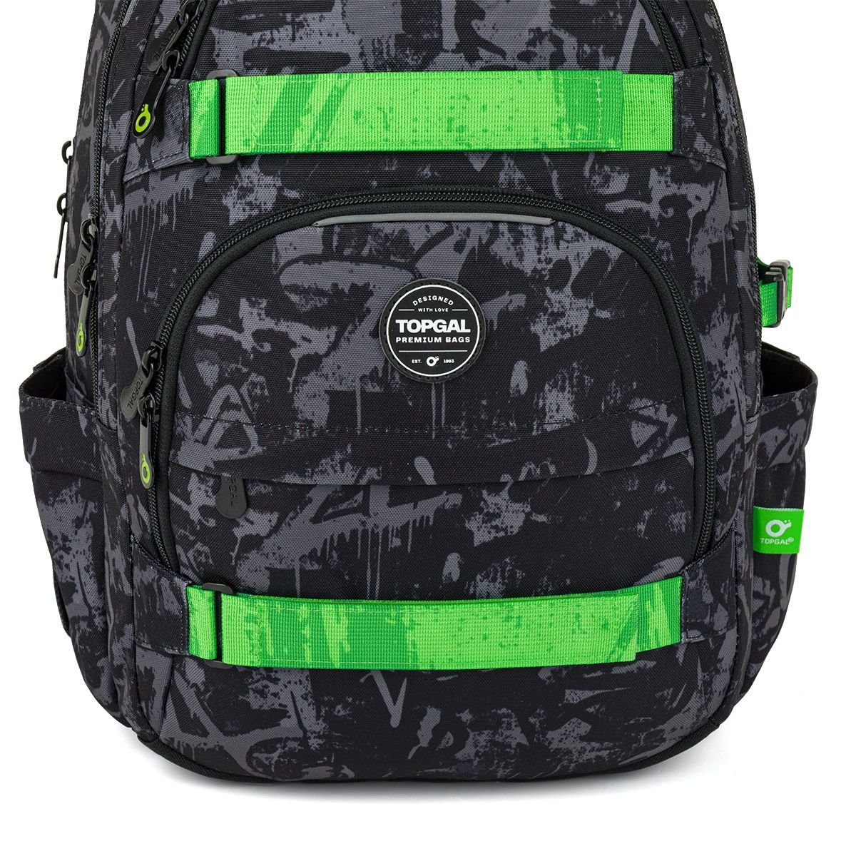 Studentský batoh Grafitti green Topgal VIKI 26041 (obrázek 6)