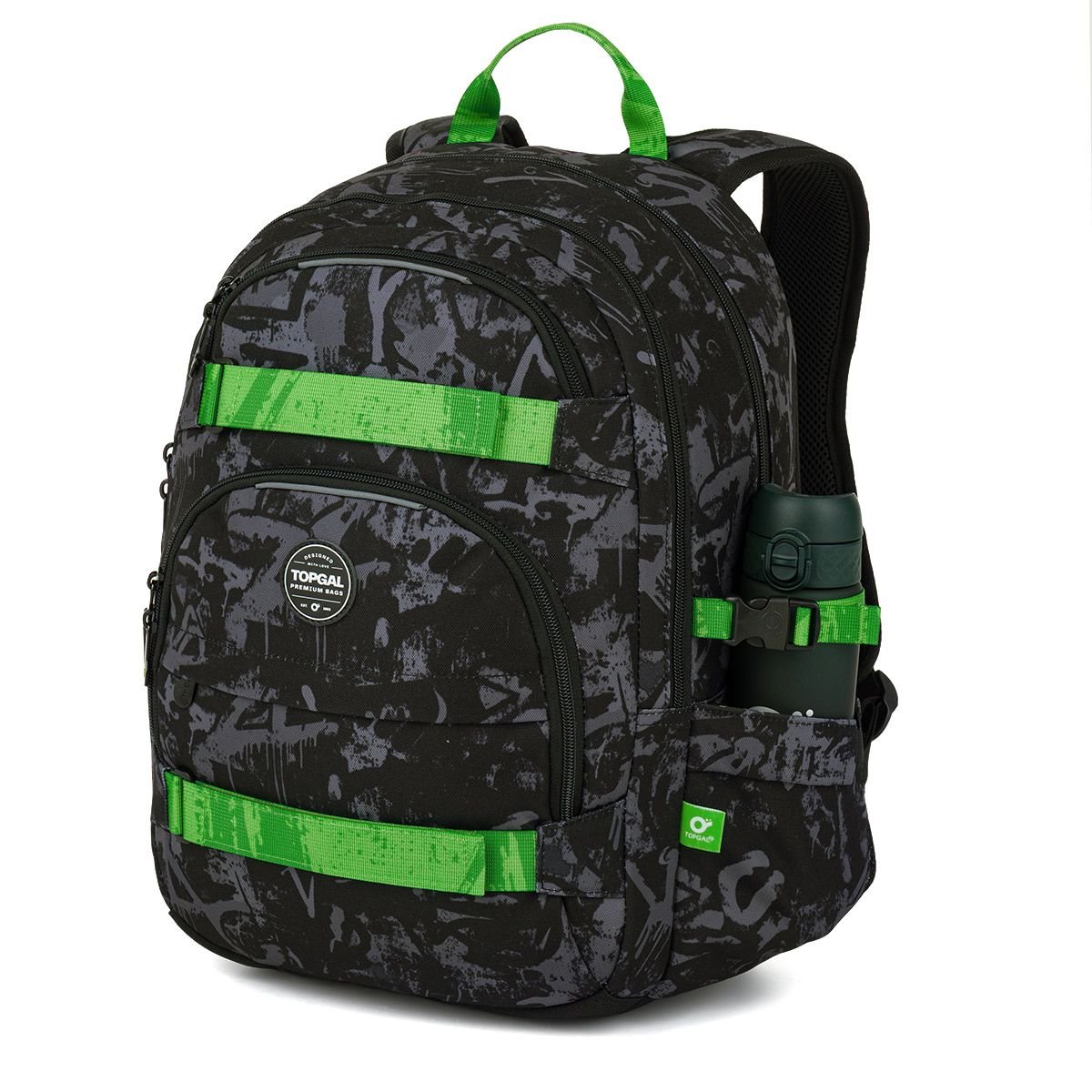 Studentský batoh Grafitti green Topgal VIKI 26041 (obrázek 7)