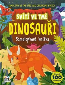 JiriModels - Samolepková knížka (svítí ve tmě) - Dinosauři