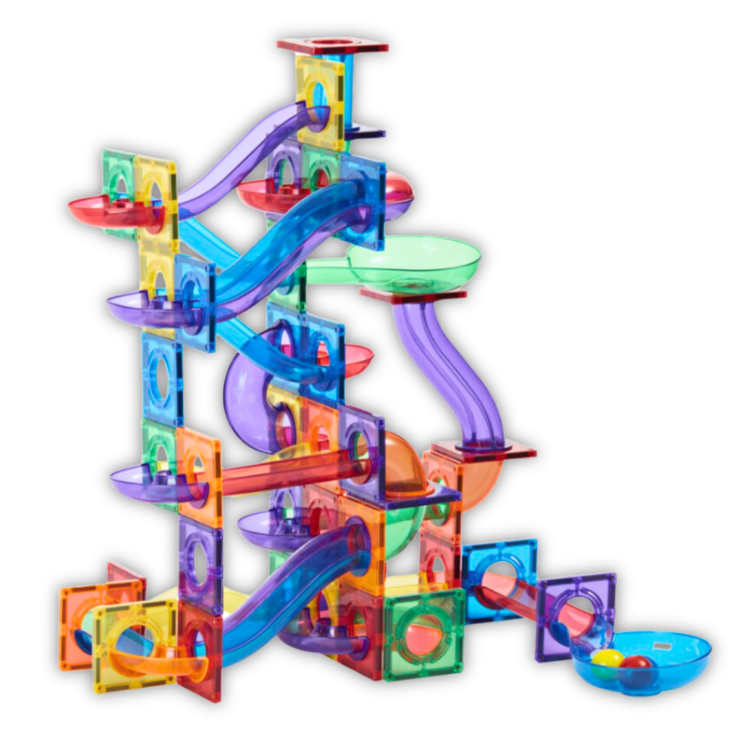 Learn and grow- Magnetická stavebnice Kuličková dráha 88 ks