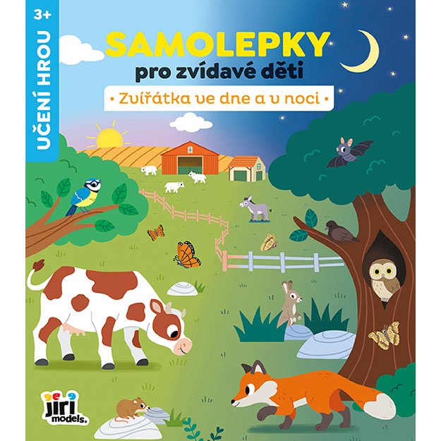 Samolepky pro zvídavé děti - Zvířata ve dne a v noci