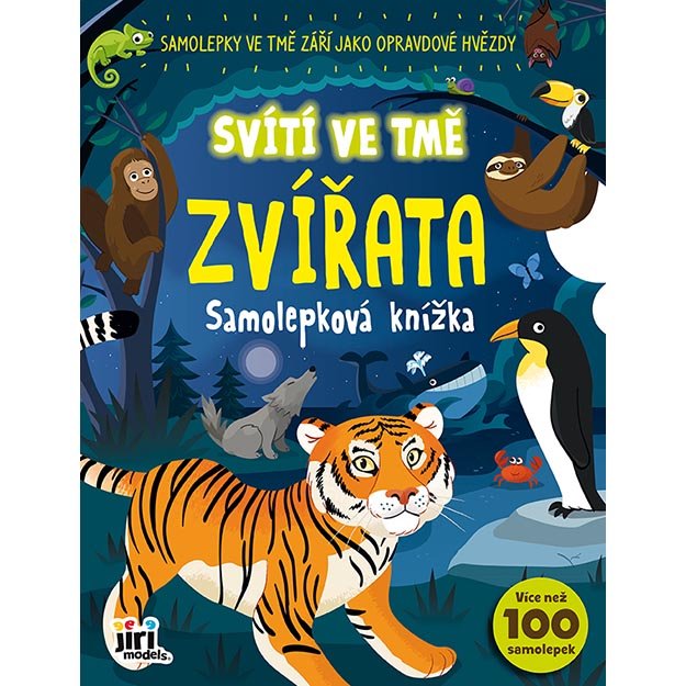 Samolepková knížka (svítí ve tmě) - Zvířata
