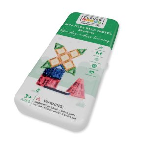 Cleverclixx - mini dlaždice v pastelových barvách - 28 kusů