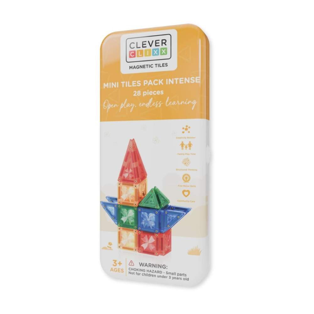 Levně Cleverclixx - mini dlaždice Intense (pestré barvy) - 28 kusů