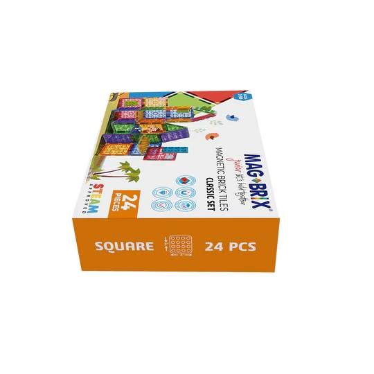 MAGBRIX – Junior 24 ks magnetické čtverce