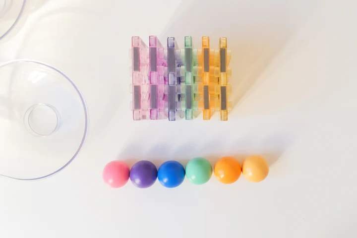 MAGBRIX – náhradní pastelové kuličky 12 ks