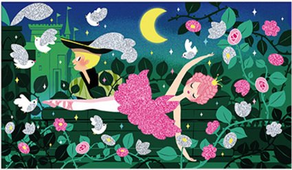 Barevný písek se třpytkami Baletka Midi 6+ (obrázek 3)