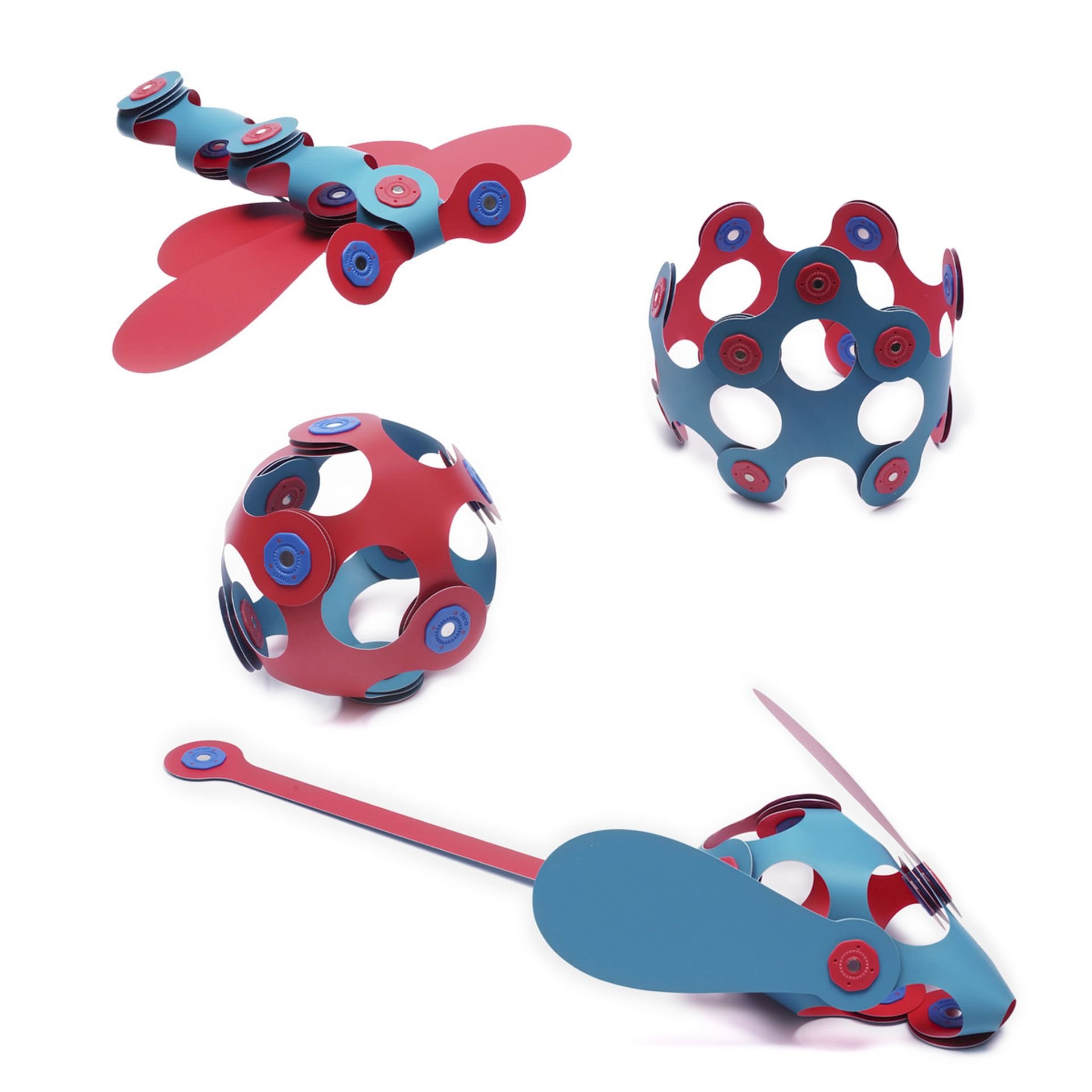 CLIXO Itsy Flamingo & Turquoise - magnetická stavebnice 18 kusů (obrázek 3)