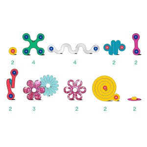 CLIXO Jewerly - magnetická stavebnice 28 kusů