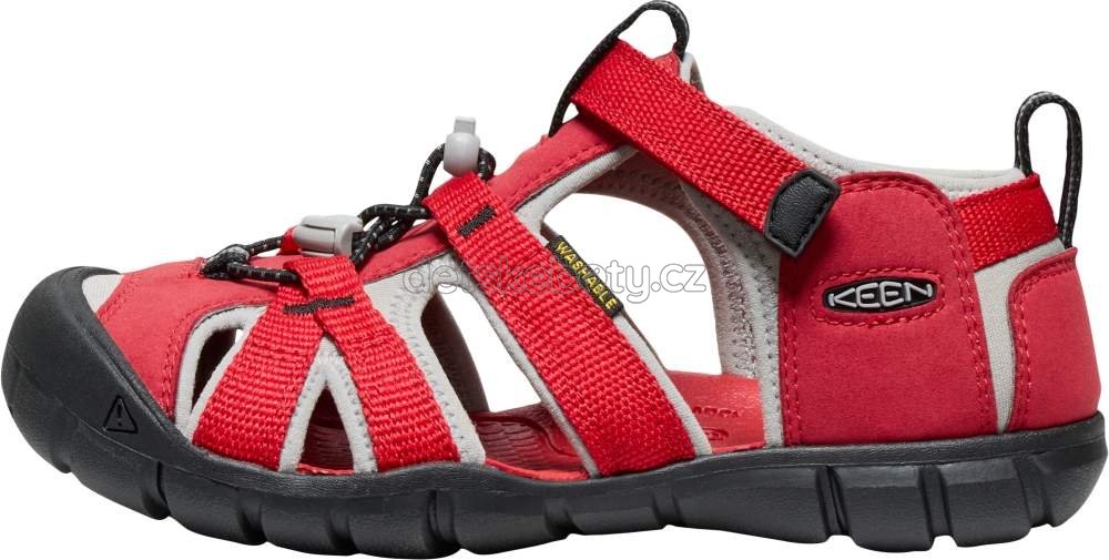Dětské sandály Keen Seacamp II CNX children ribbon red/alloy Velikost: 30 (obrázek 4)