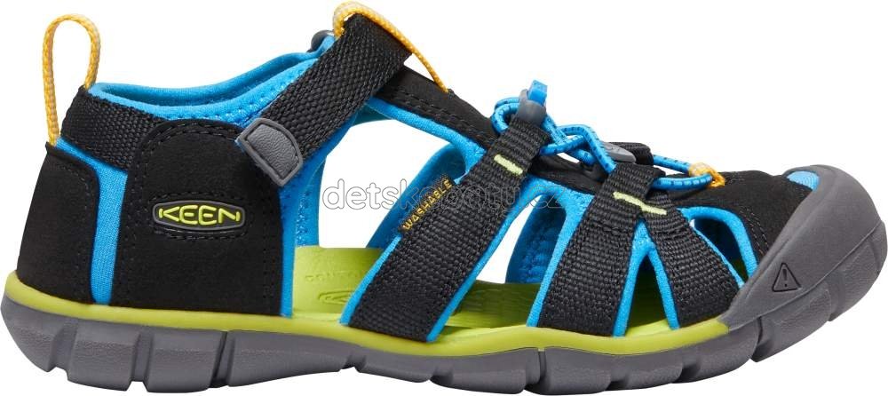 Dětské sandály Keen Seacamp II CNX youth black/brilliant blue Velikost: 37 (obrázek 3)