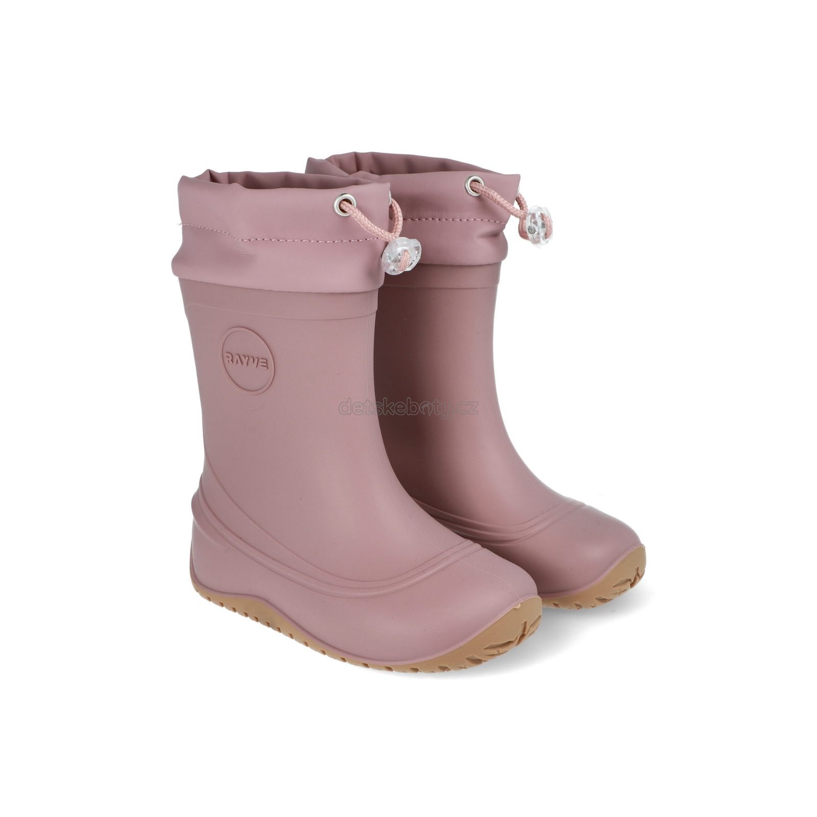 Dětské holinky Bareboo Monsoon Cover Pink/Grey Velikost: 22