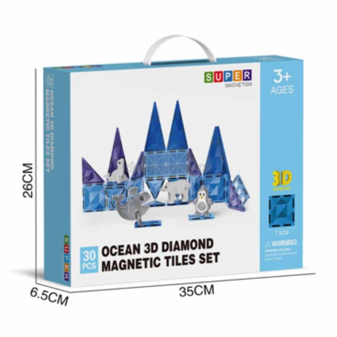 MUTO Magnetická stavebnice s figurkami Oceán 30 ks (obrázek 3)