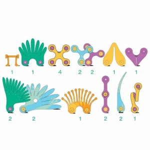 CLIXO Tropical Birds – magnetická stavebnice 22 kusů