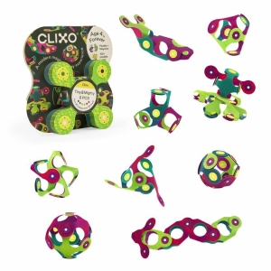 CLIXO Tiny & Mighty Dino – magnetická stavebnice 9 kusů